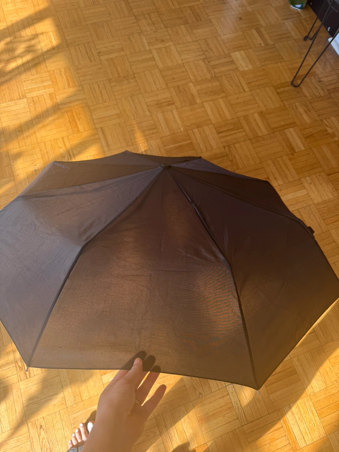 Simple black umbrella - photo 2