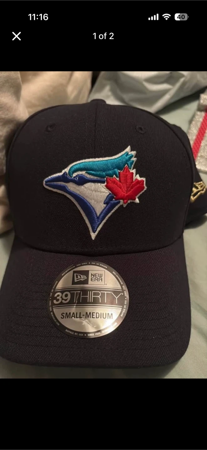 Toronto blue jays 50 anniversary hat tags on S/M