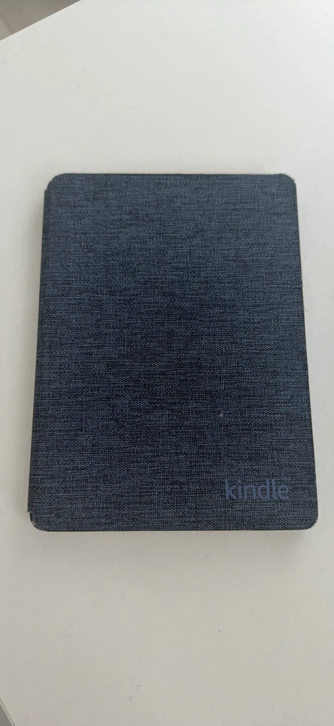 Amazon Kindle E-Reader with Blue Fabric Case