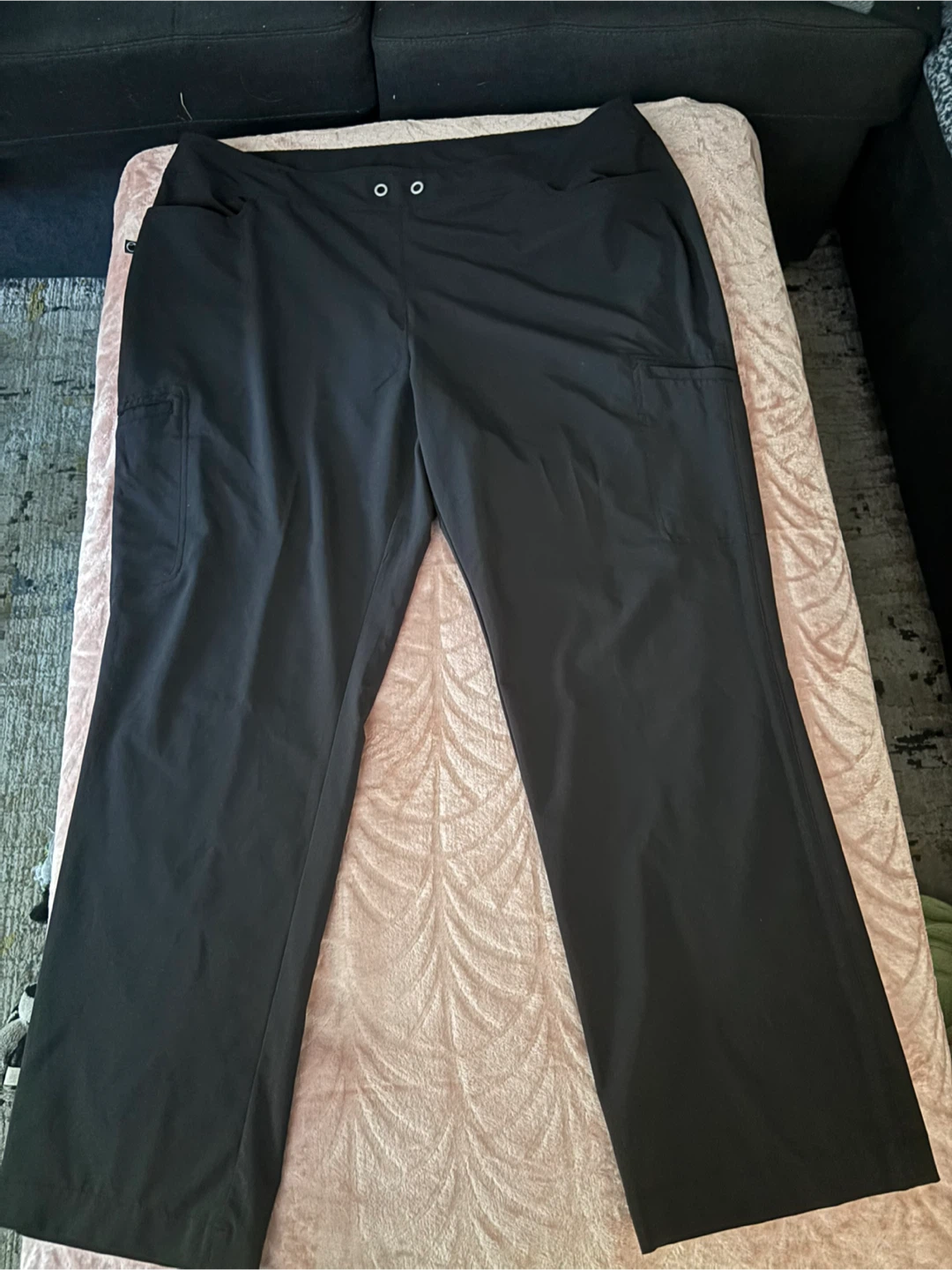 Health Pro Black Stretch Pants XL