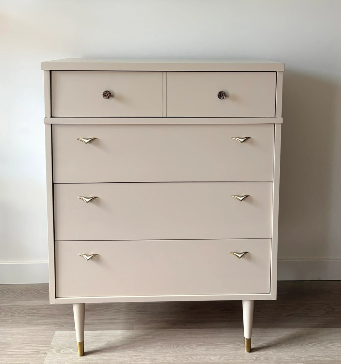 Mid Century Modern Refinished Dresser-Vintage