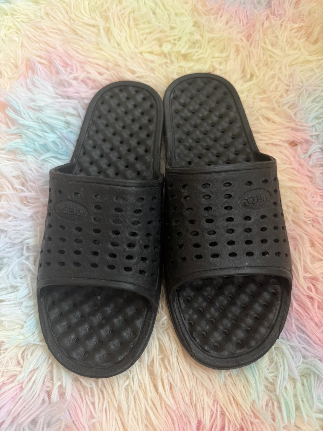 JIBA Black Sandals Size 10