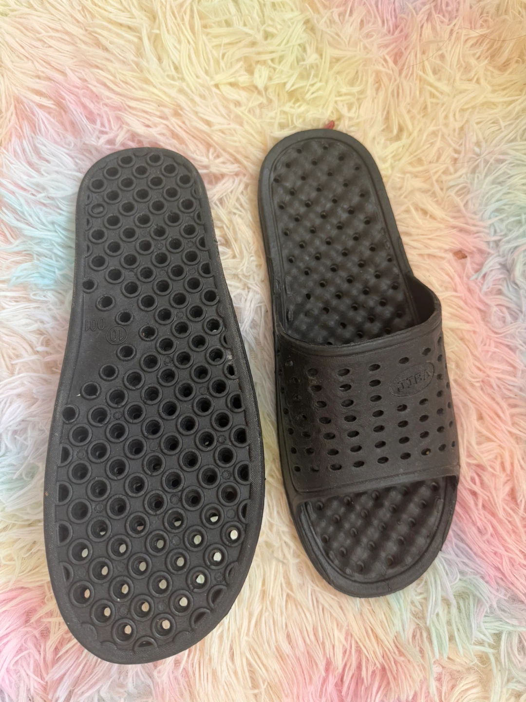 JIBA Black Sandals Size 10 - photo 2