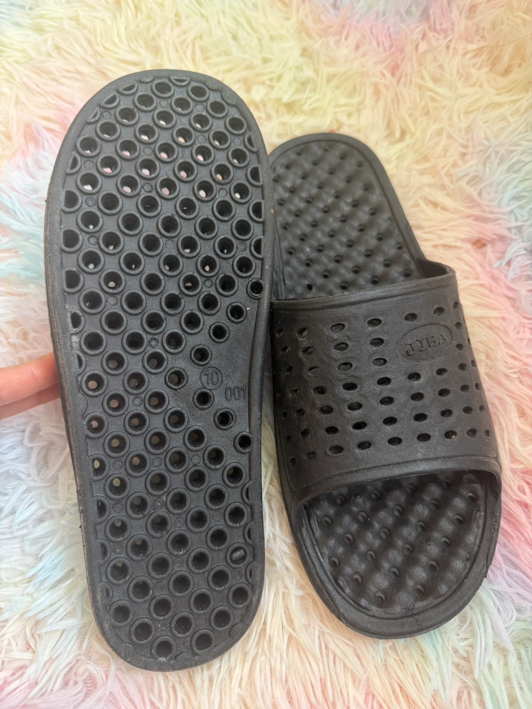JIBA Black Sandals Size 10 - photo 3