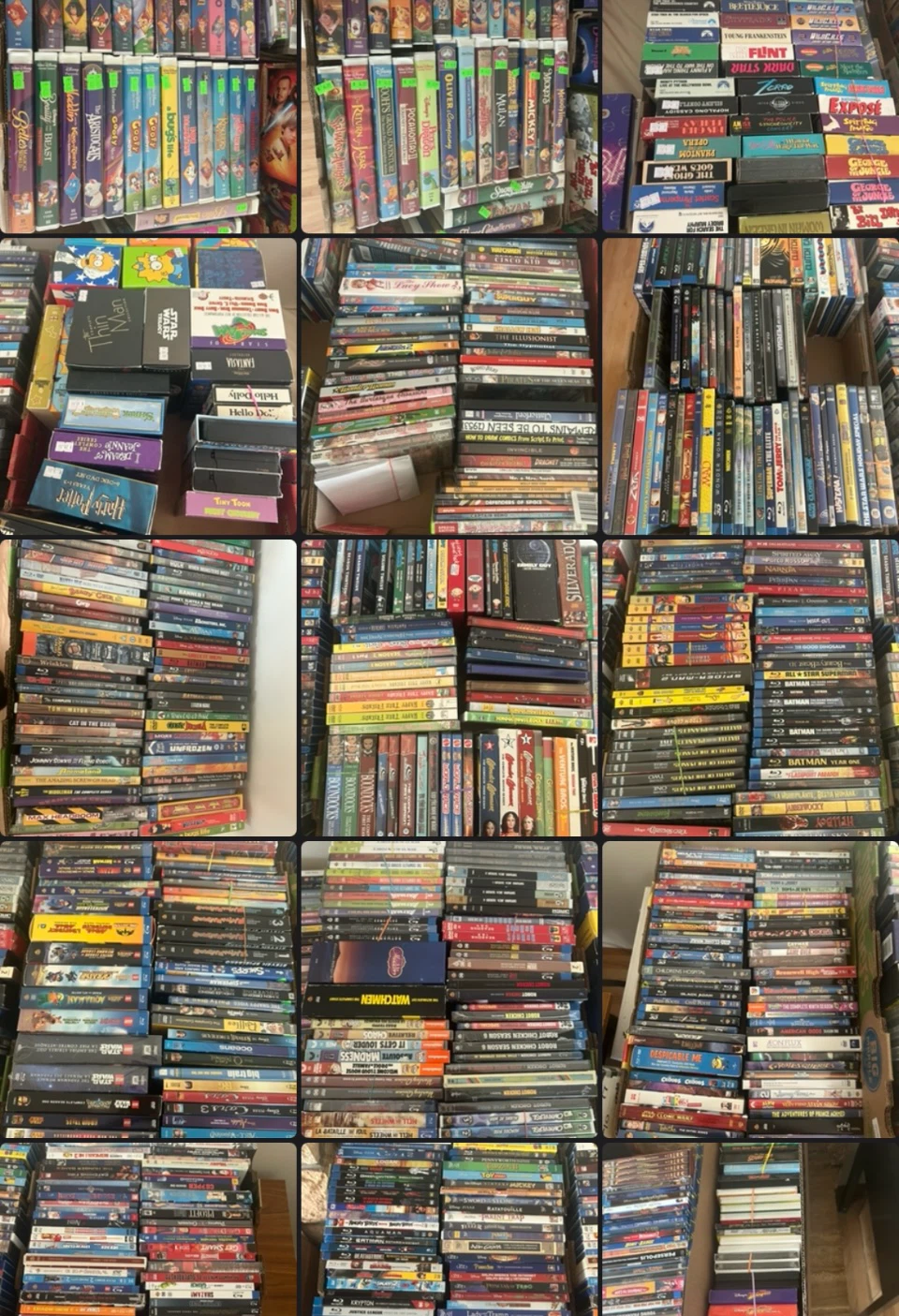 Collectors Estate Final Sale: DVD Bluray VHS