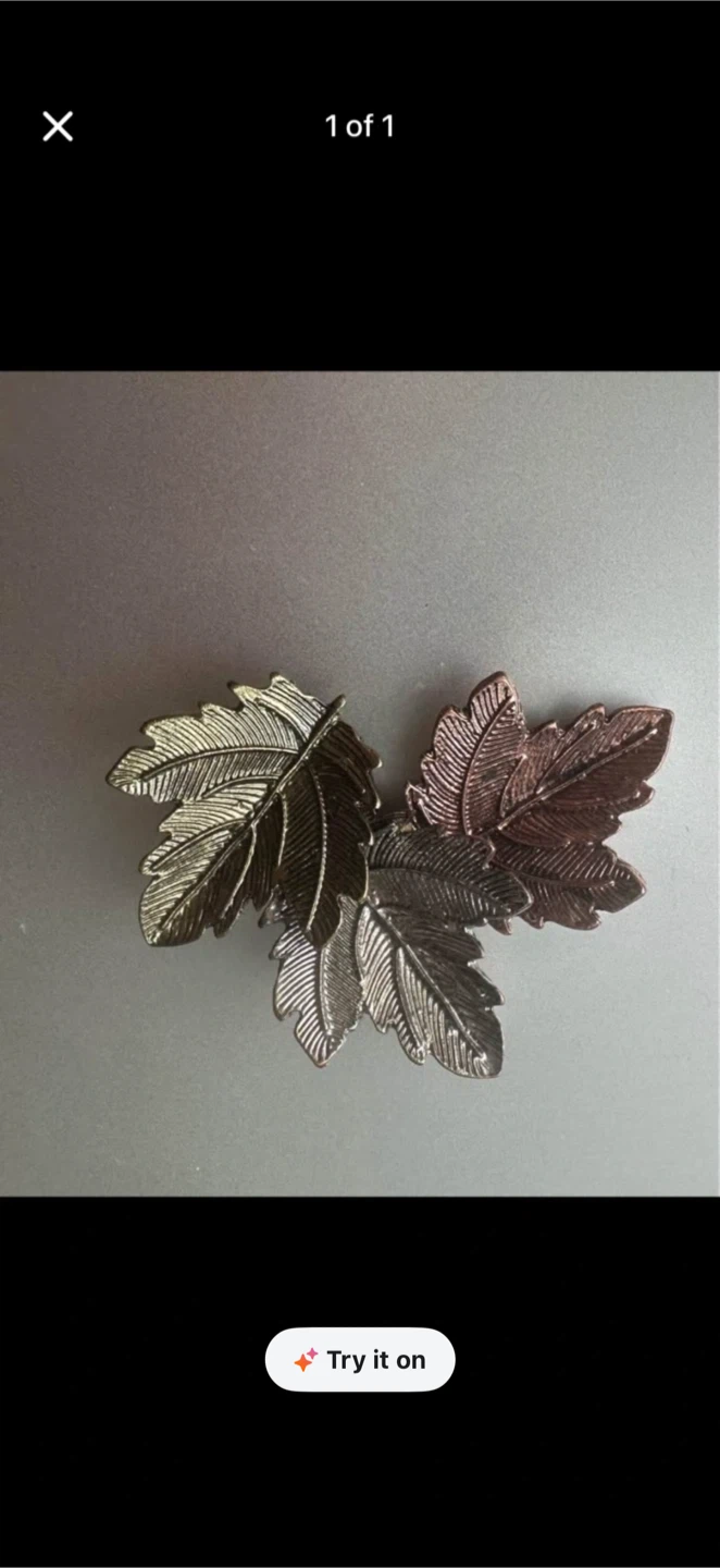 Triple Leaf Brooch