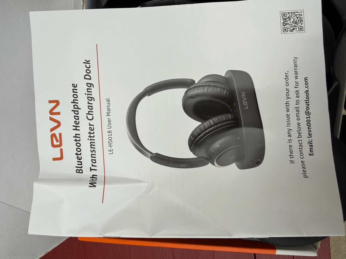 LEVN LE-HS018 Bluetooth Headphones with Charging Dock - photo 2