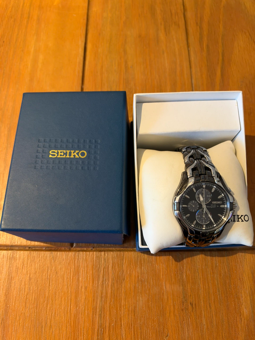 Seiko Solar Alarm Chronograph Watch