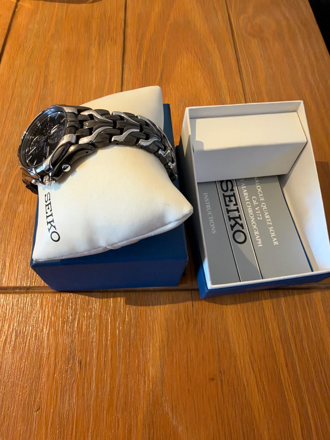 Seiko Solar Alarm Chronograph Watch - photo 3
