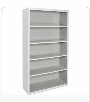 5-Shelf Bookcase Light Grey