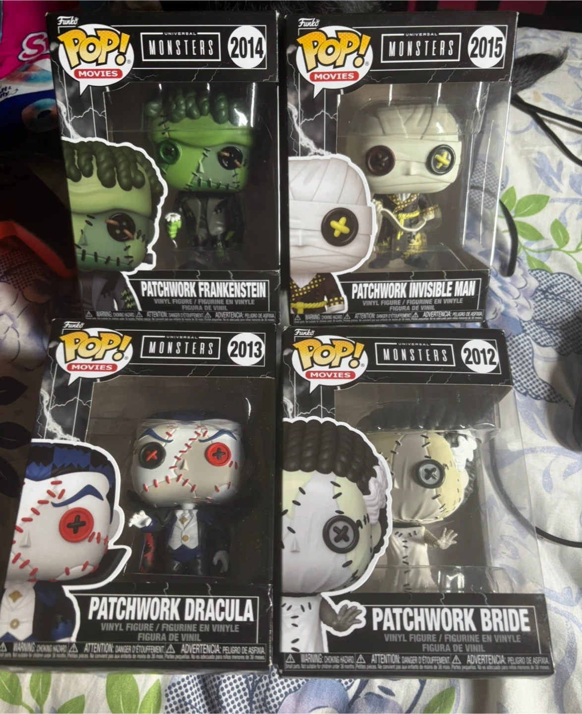 Funko Pop Universal Monsters Patchwork Set of 4