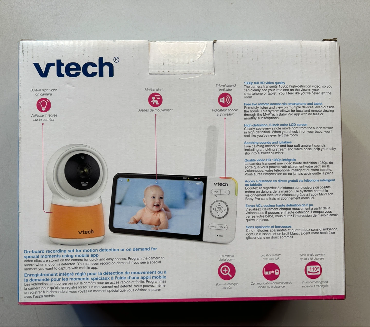 VTech 5" Smart Wi-Fi 1080p Video Monitor RM5754HD - photo 2