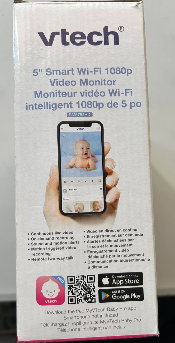 VTech 5" Smart Wi-Fi 1080p Video Monitor RM5754HD - photo 4