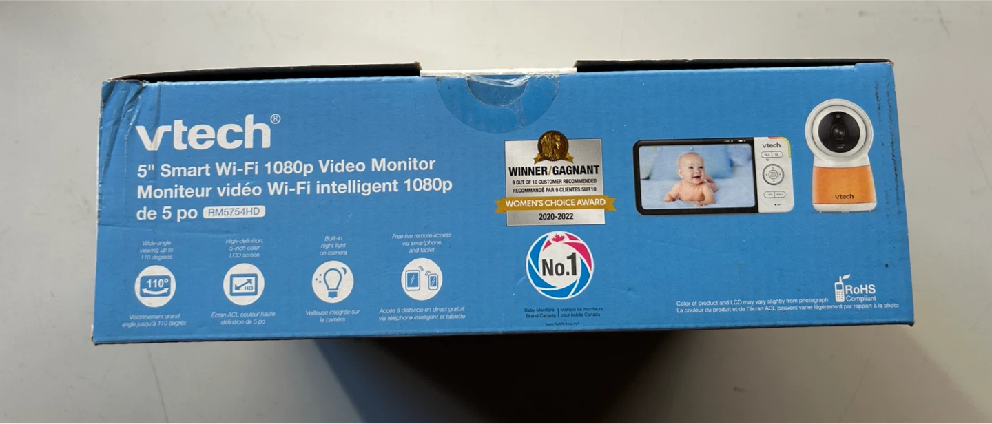 VTech 5" Smart Wi-Fi 1080p Video Monitor RM5754HD - photo 5