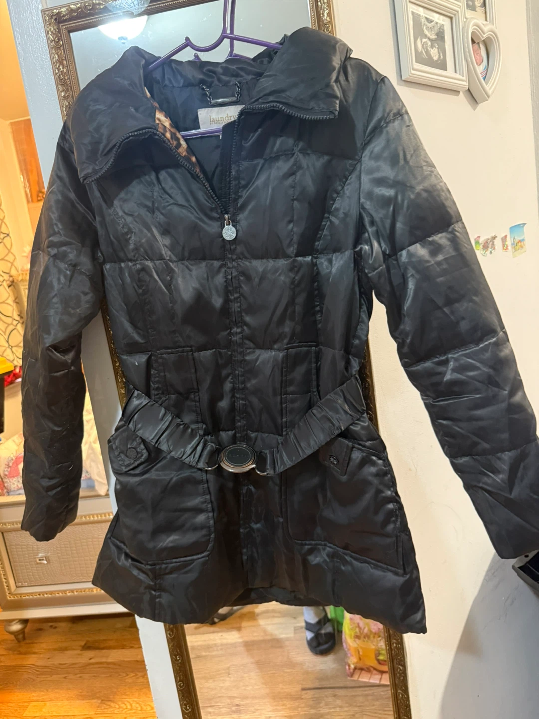 Laundry by Shelli Segal Black Puffer Jacket