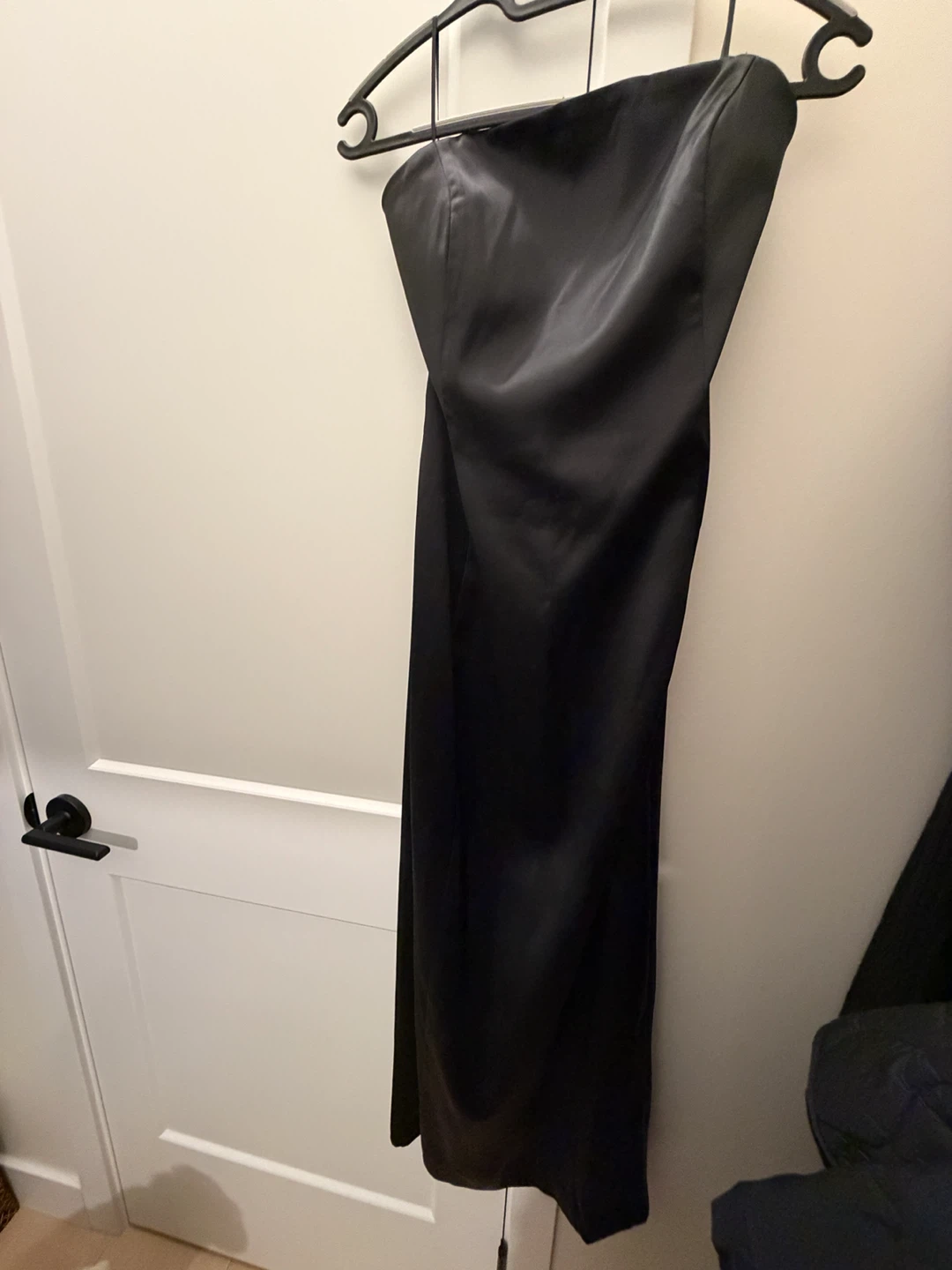 Oak + Fort Black Strapless Lace-Up Dress - photo 3