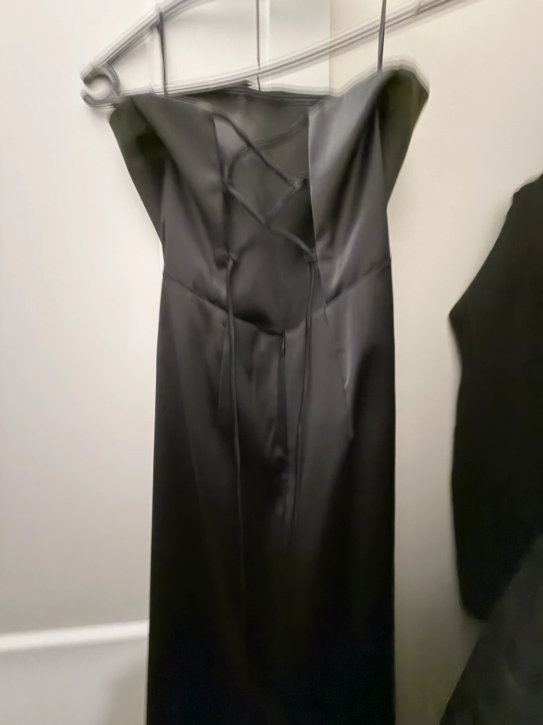 Oak + Fort Black Strapless Lace-Up Dress - photo 4