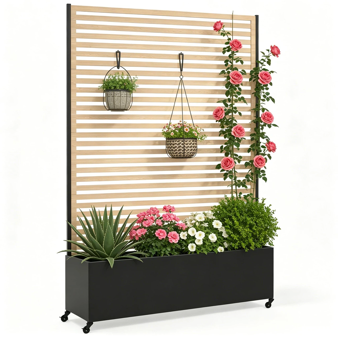 Mobile Vertical Planter with Trellis
