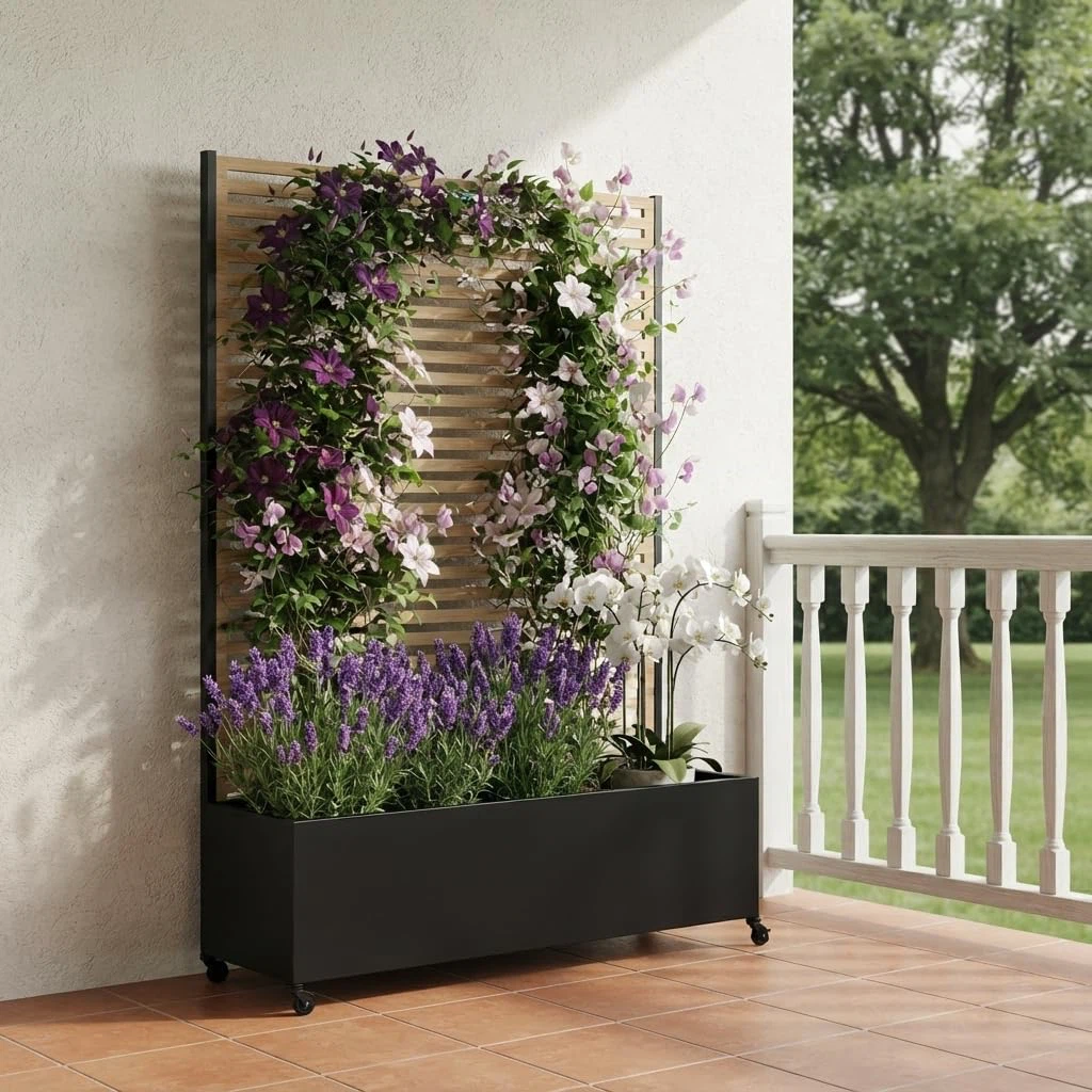 Mobile Vertical Planter with Trellis - photo 3