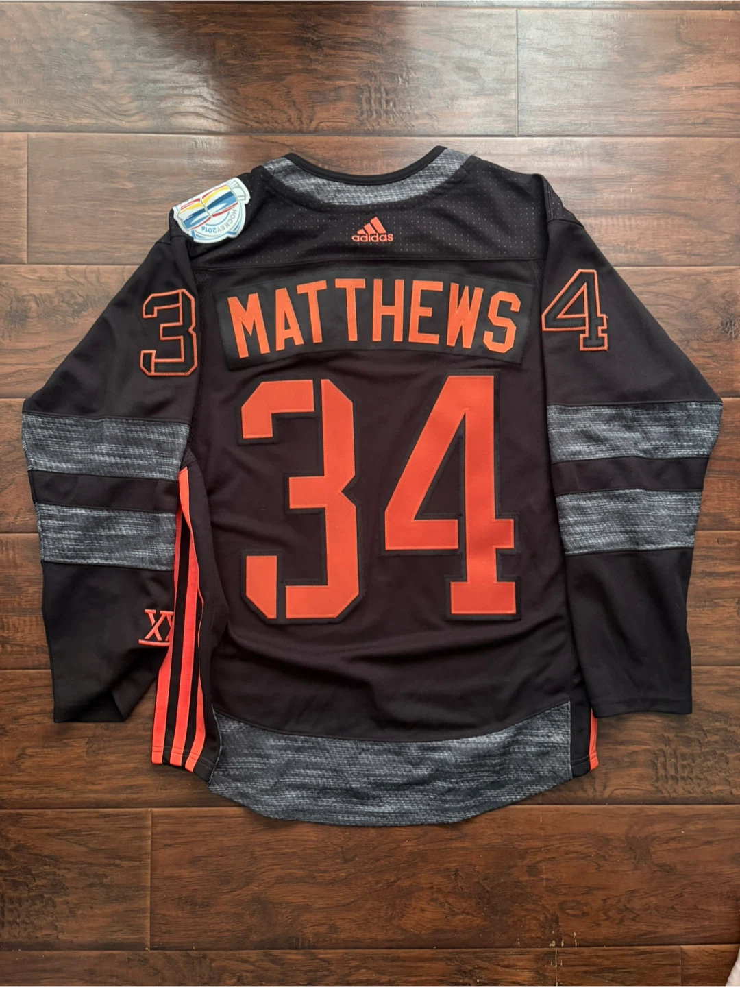Auston Matthews World Cup of Hockey Adidas jersey 2016 S