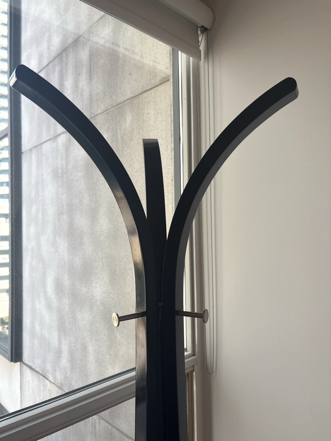 Modern Black Standing Coat Rack - photo 2