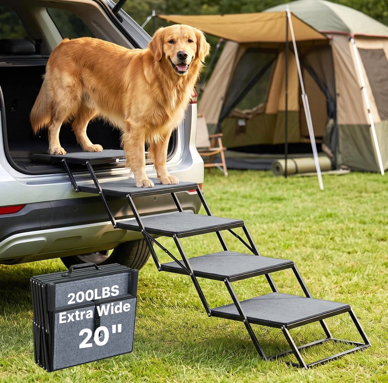 Veehoo Extra Wide 20" Dog Steps for Large Dogs - BNIB