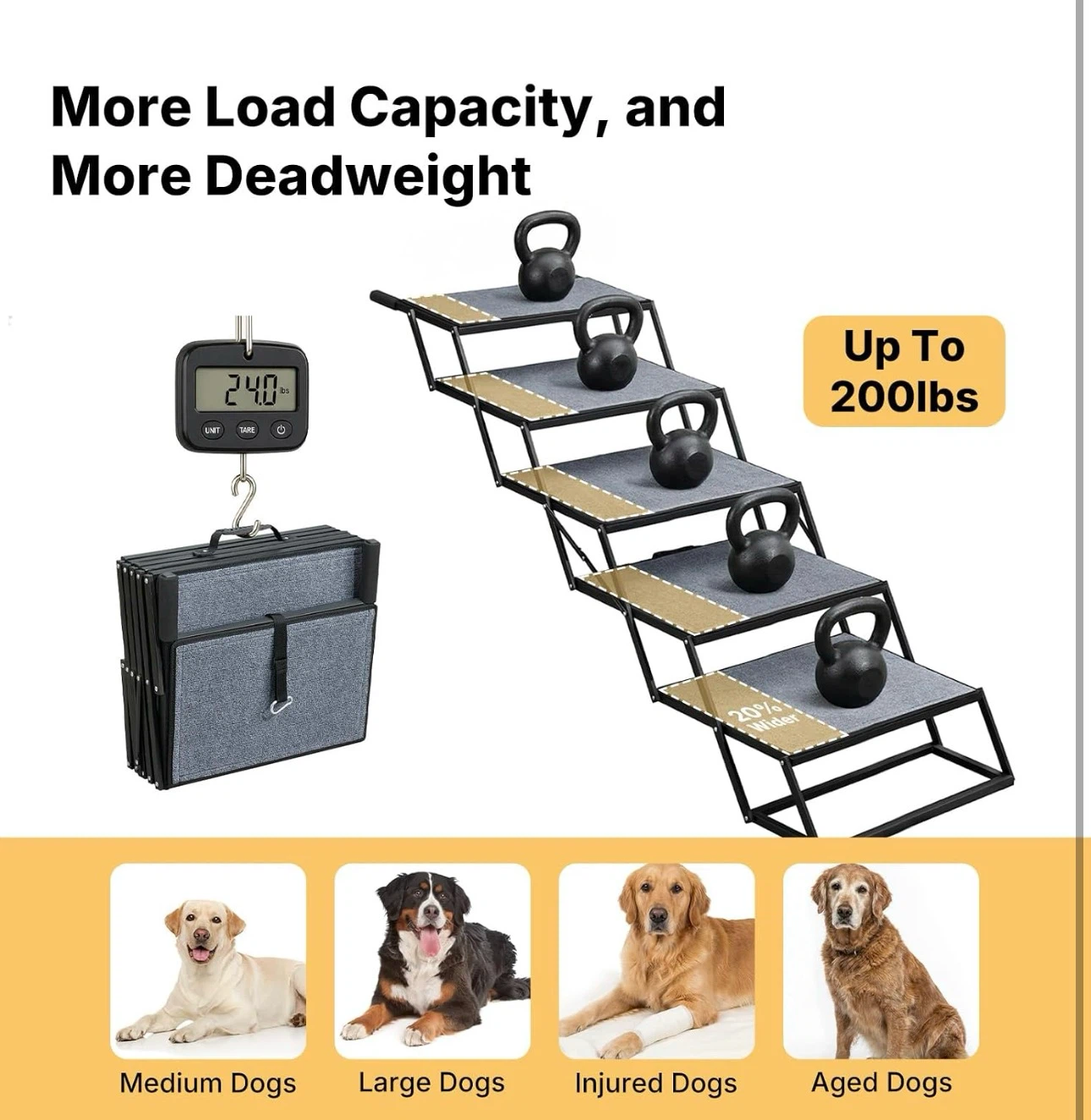 Veehoo Extra Wide 20" Dog Steps for Large Dogs - BNIB - photo 3