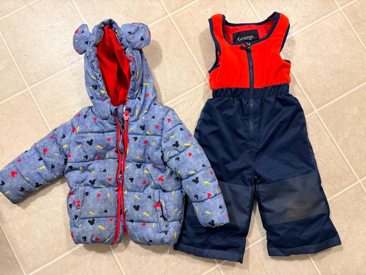 Toddler Mickey Mouse Snow Suit