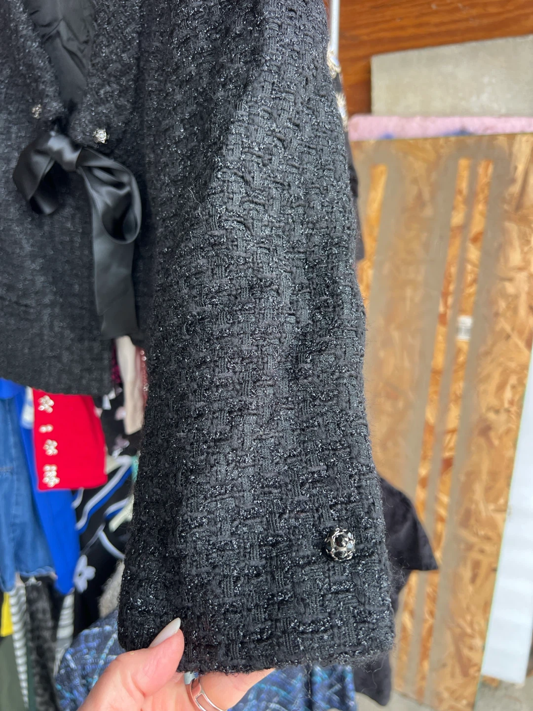 Valentino Roma Black Tweed Jacket - photo 2