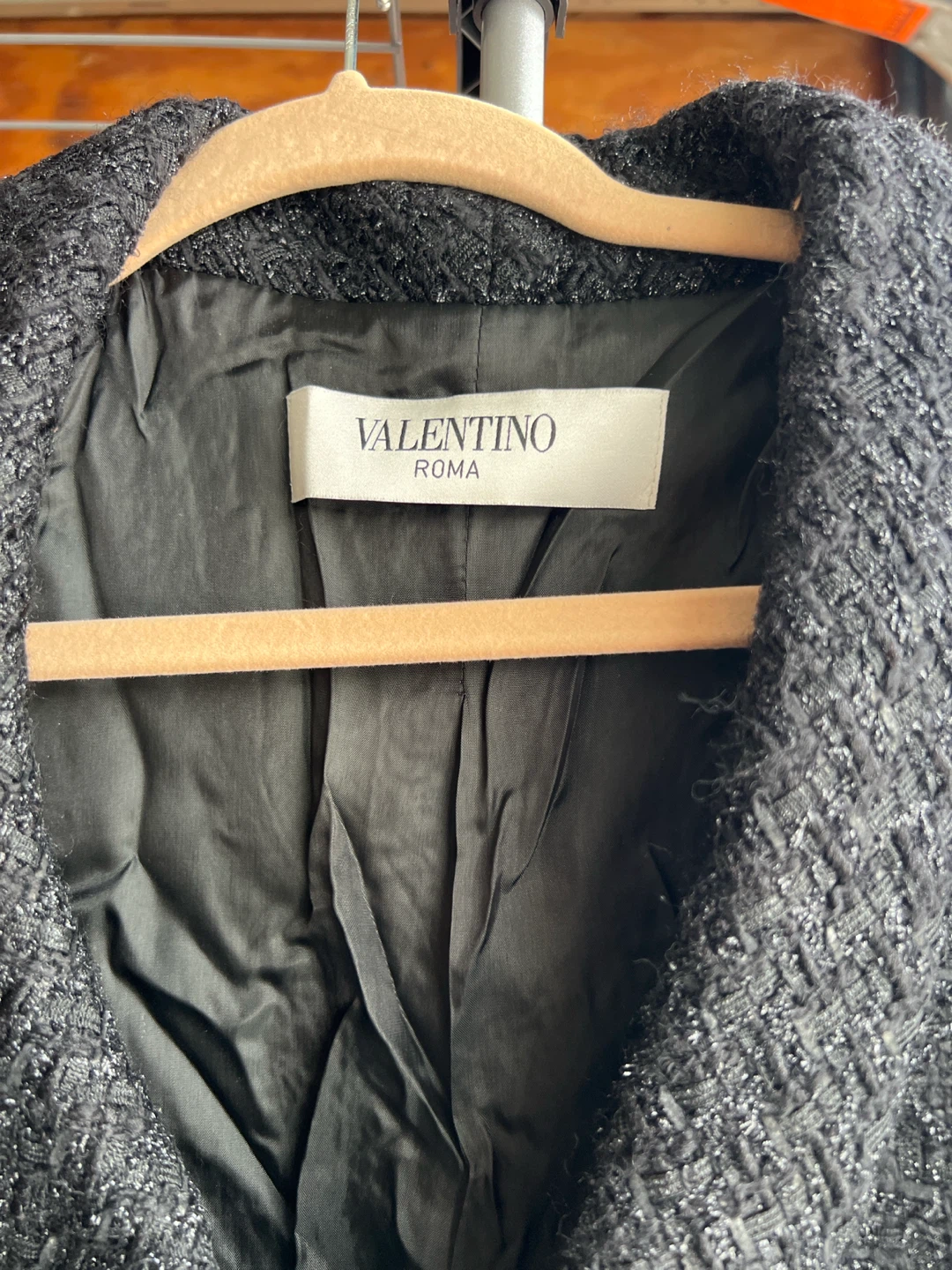 Valentino Roma Black Tweed Jacket - photo 3