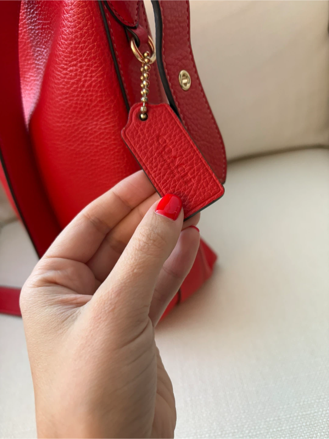 Coach COACH Val Duffle Red Crossbody Bag Style C2818 - photo 2