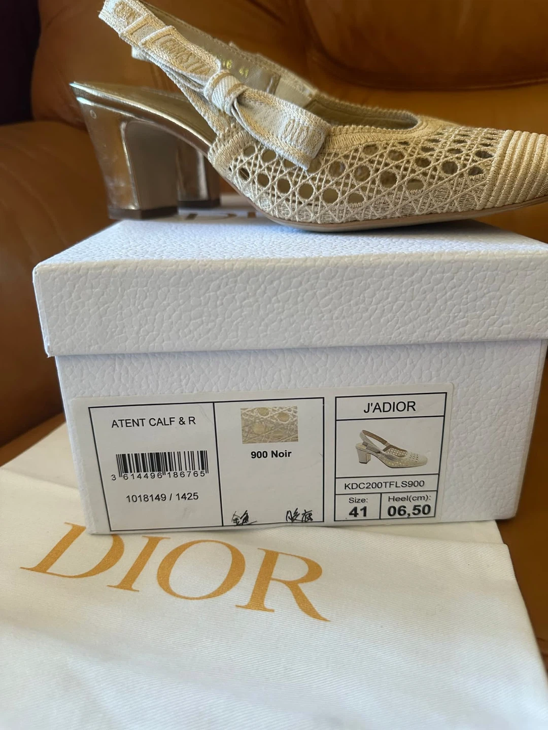 Dior-style women's slingbacks, size 39 - photo 2