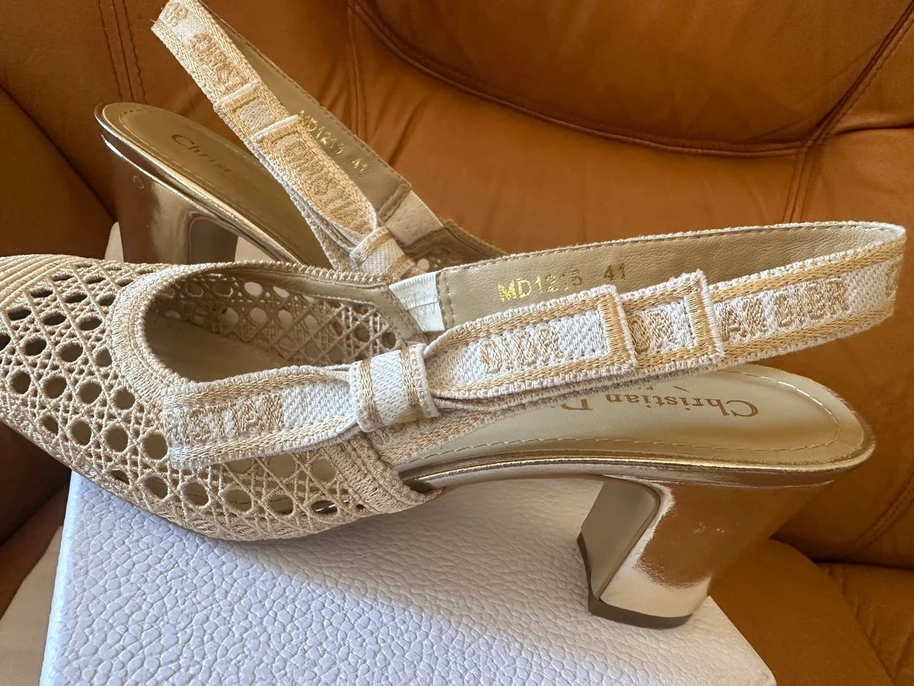 Dior-style women's slingbacks, size 39 - photo 3