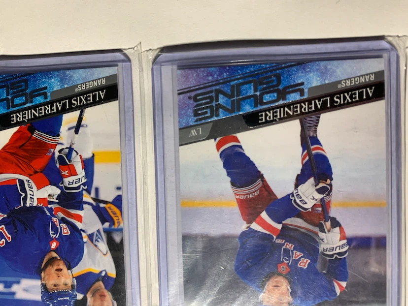 3 Alexis Lafrenière Young Guns Hockey Cards - photo 2