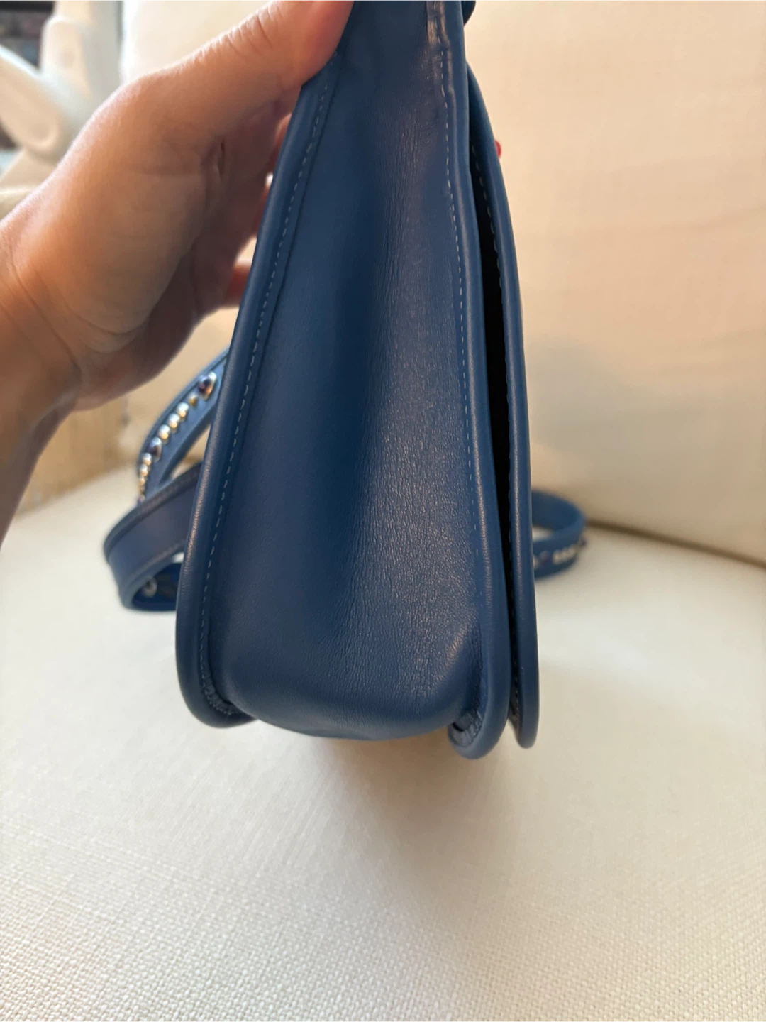 WCOACH Patricia Saddle Bag #F59380 Lapis Blue - photo 5