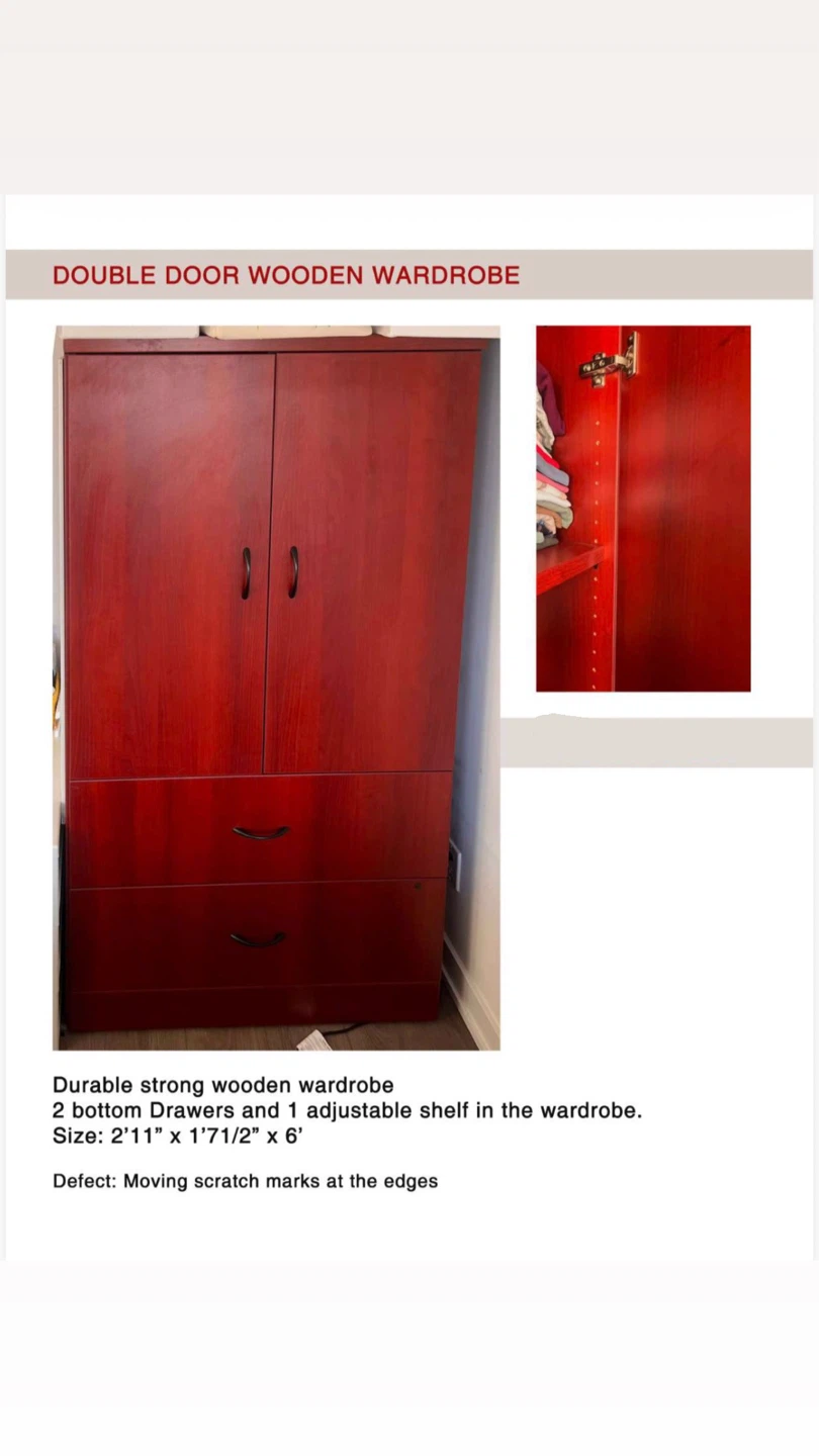 Solid Wooden Wardrobe