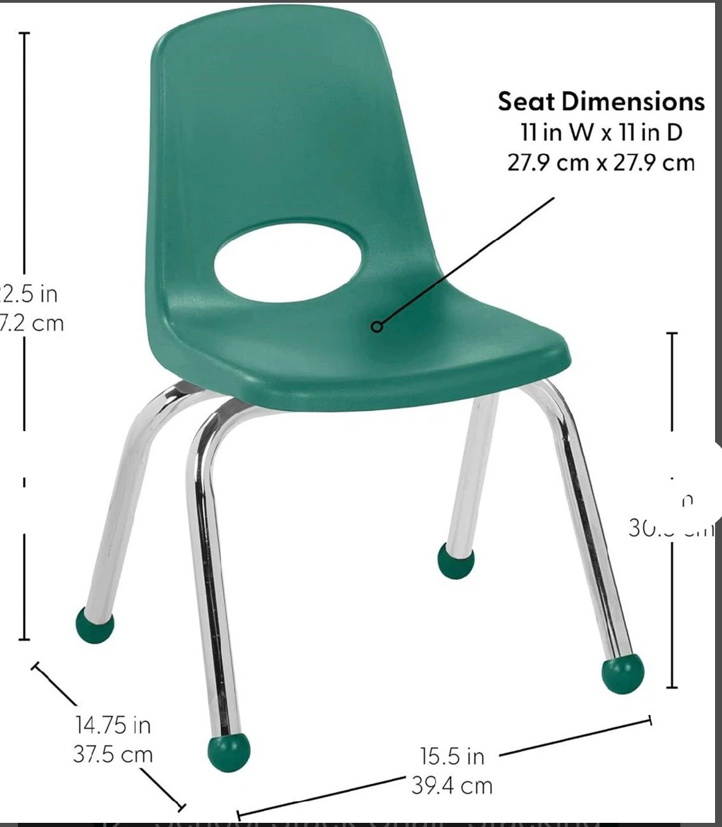 12 Inch Kids Stacking School Chair(6 chairs) - photo 2