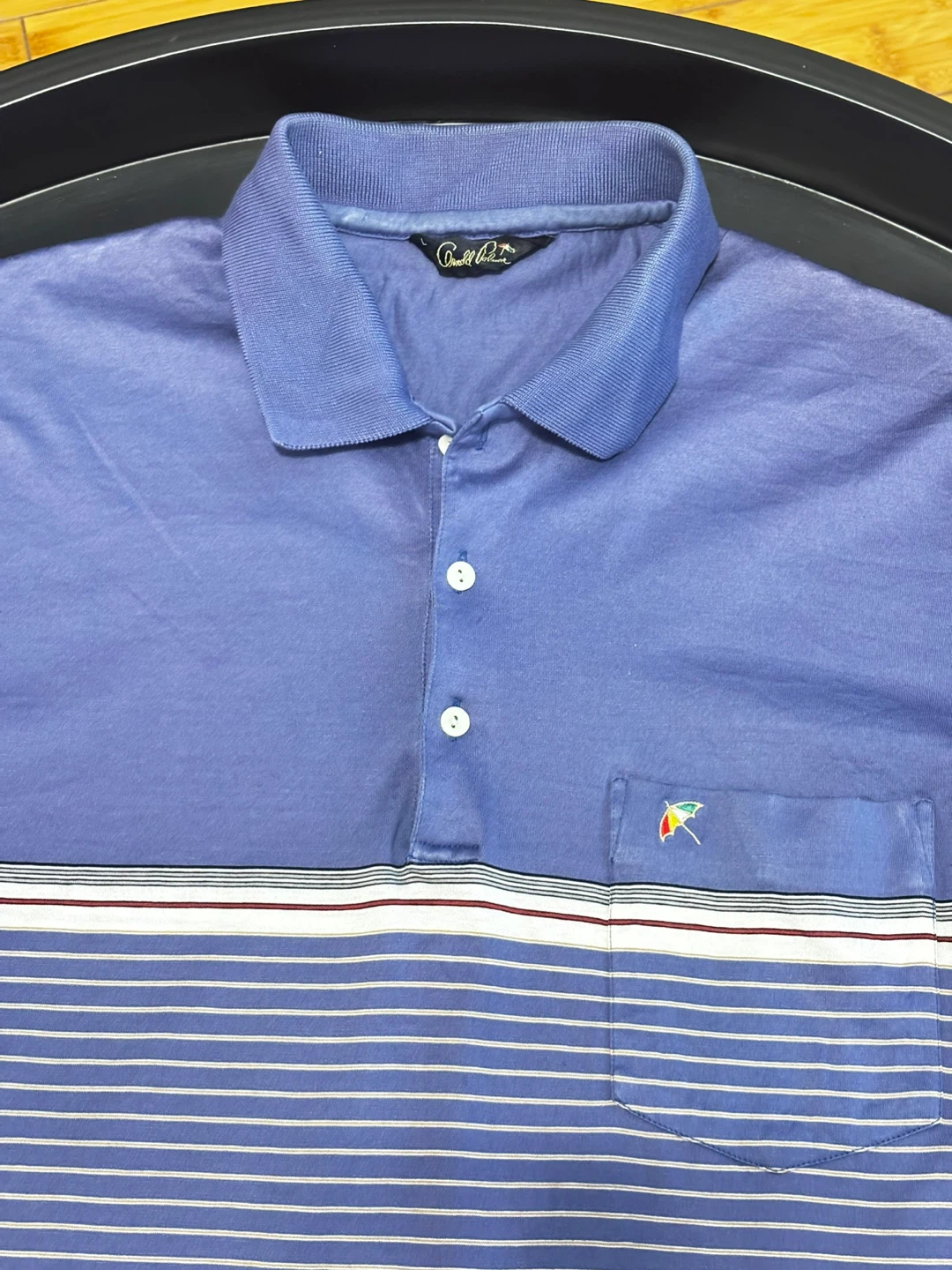 Arnold Palmer Striped Polo Shirt - photo 2