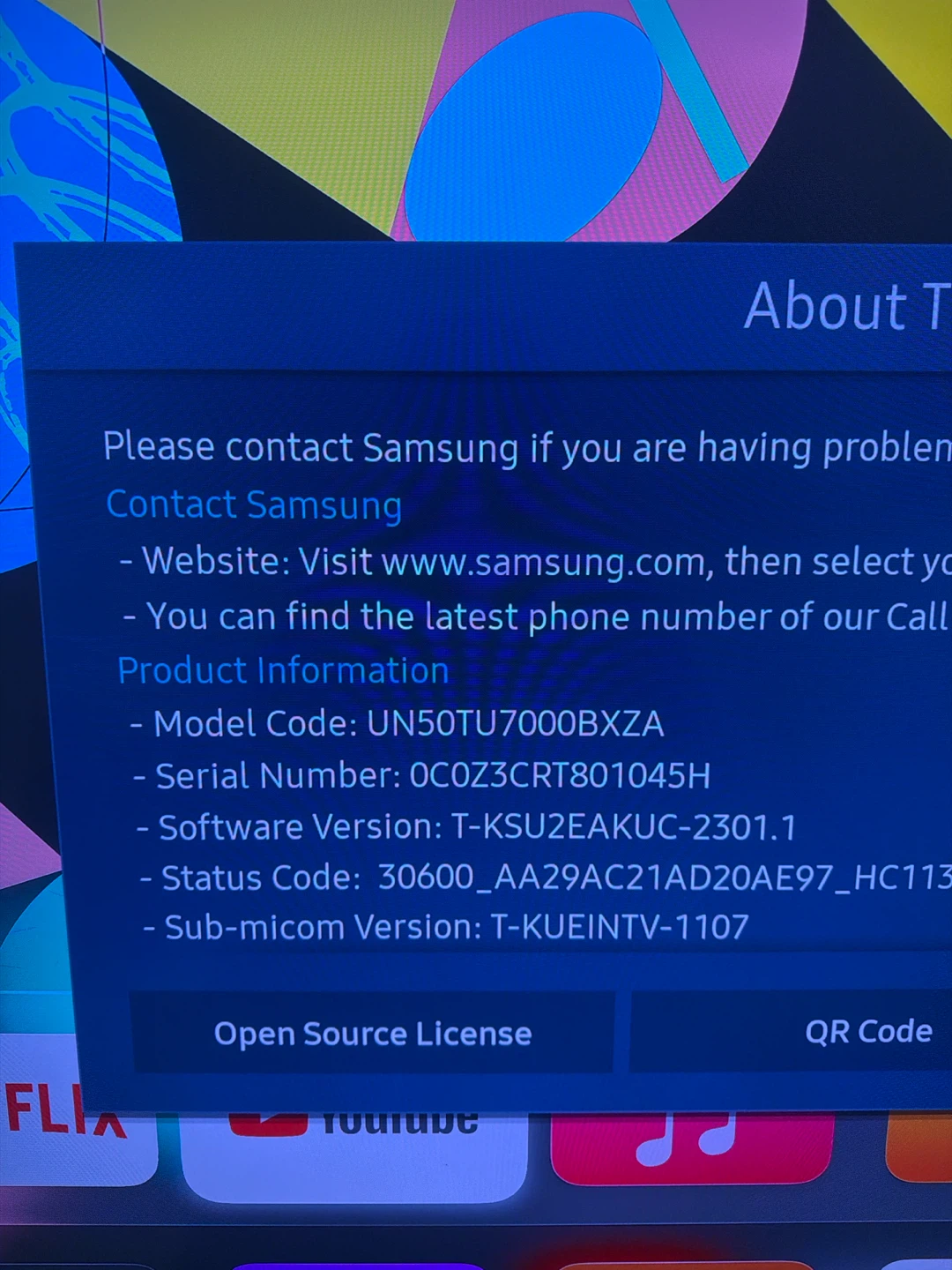 Samsung Smart TV 4K 50 inch TU7000B - photo 2
