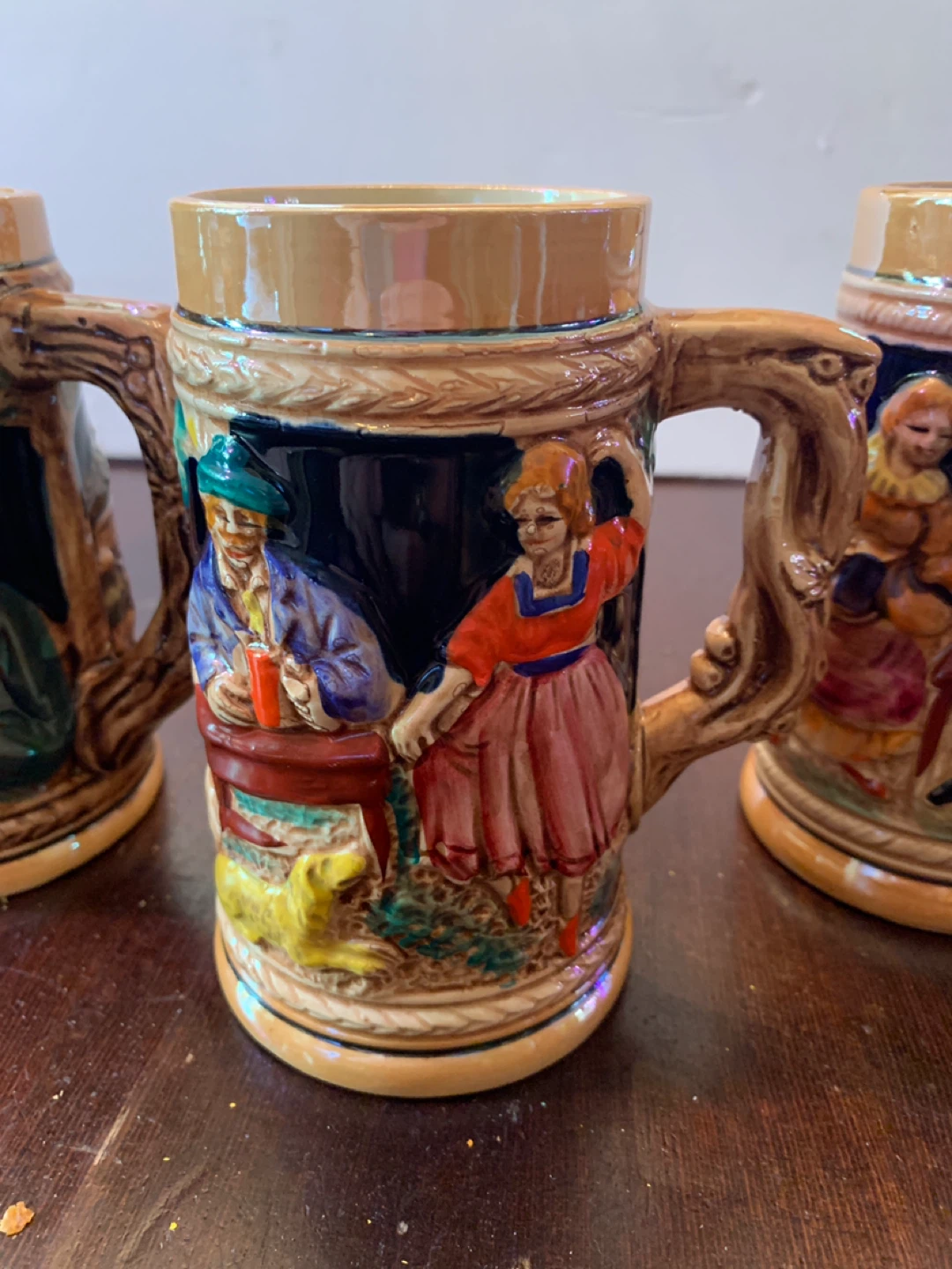 Vintage Ceramic German Beer Stein Set of 4 (made in Japan) - photo 3