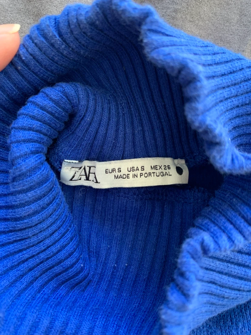 Blue Zara Mock Neck Sweater - photo 2