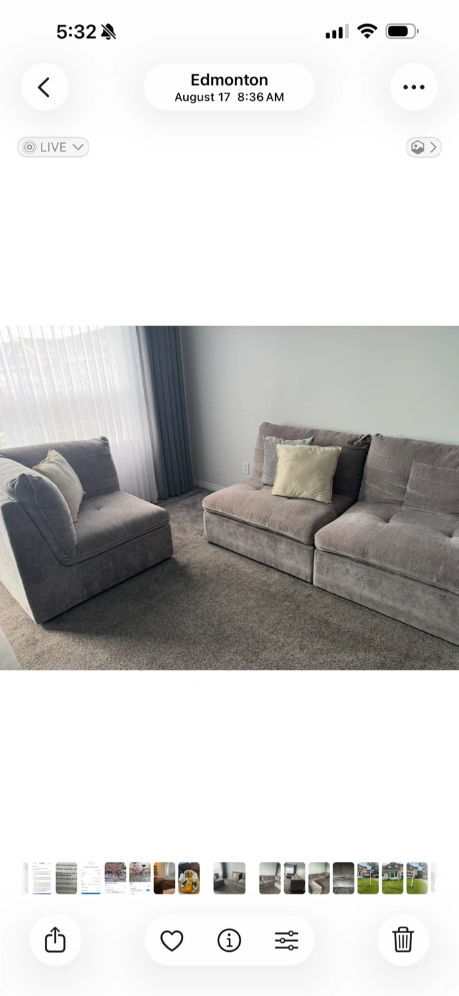 5- Piece Sofia Vergara Collection Sectional Sofa - photo 2