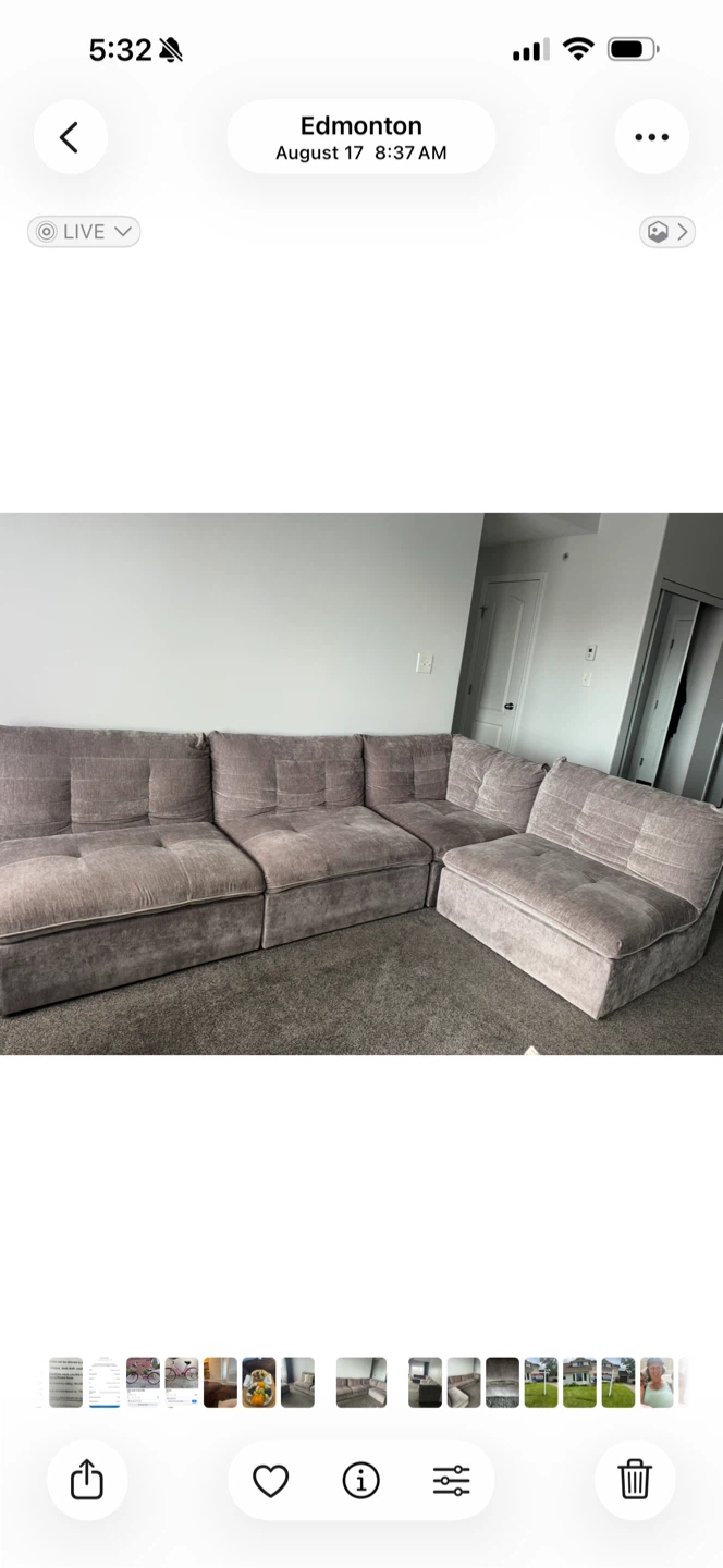5- Piece Sofia Vergara Collection Sectional Sofa - photo 3