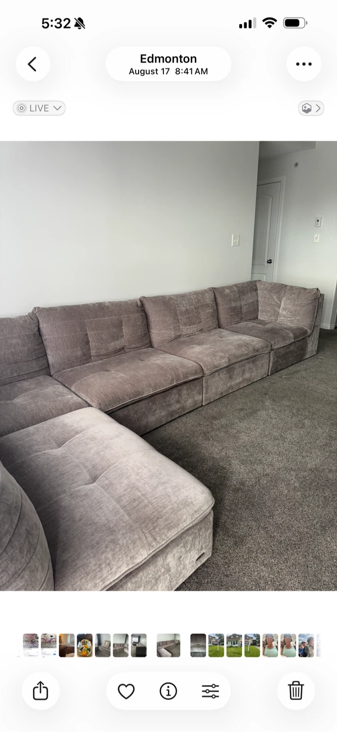 5- Piece Sofia Vergara Collection Sectional Sofa - photo 4