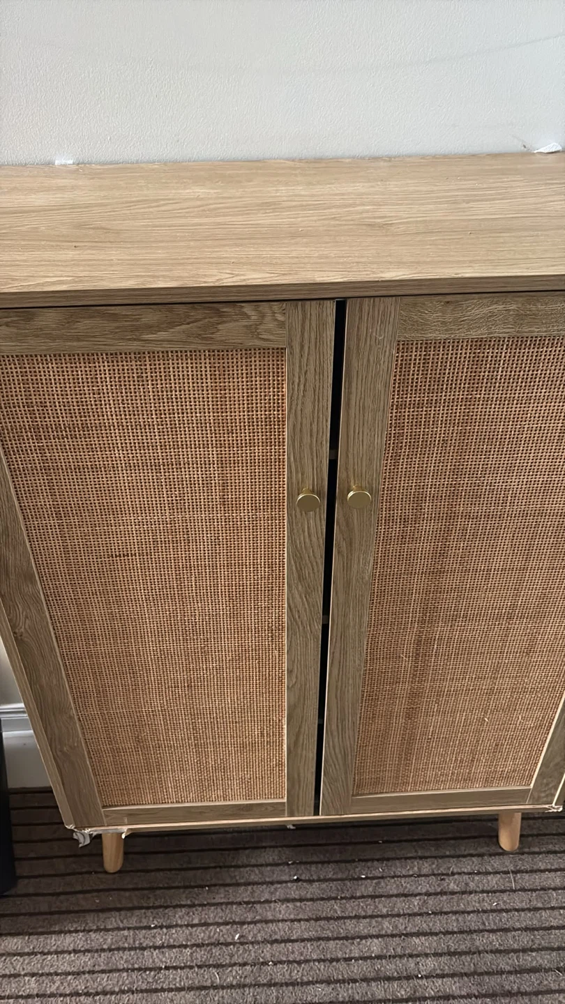 Anmytek Rattan Wood Sideboard Cabinet - photo 5