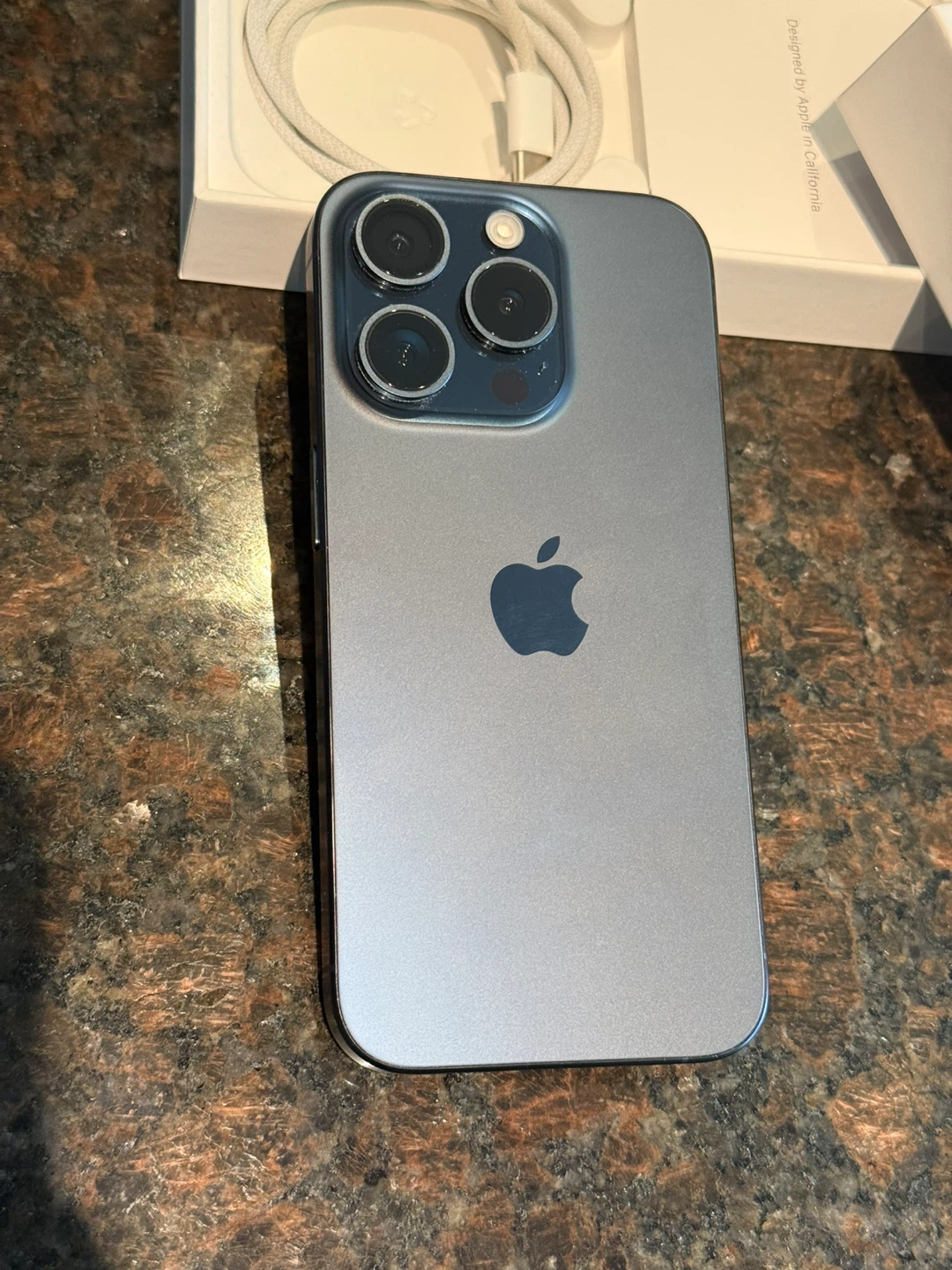 Apple iPhone 15 Pro 128GB Blue Titanium - photo 3