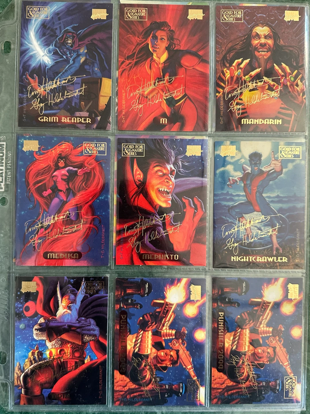 1994 Marvel Masterpieces Gold Foil Signature Series Cards - photo 3