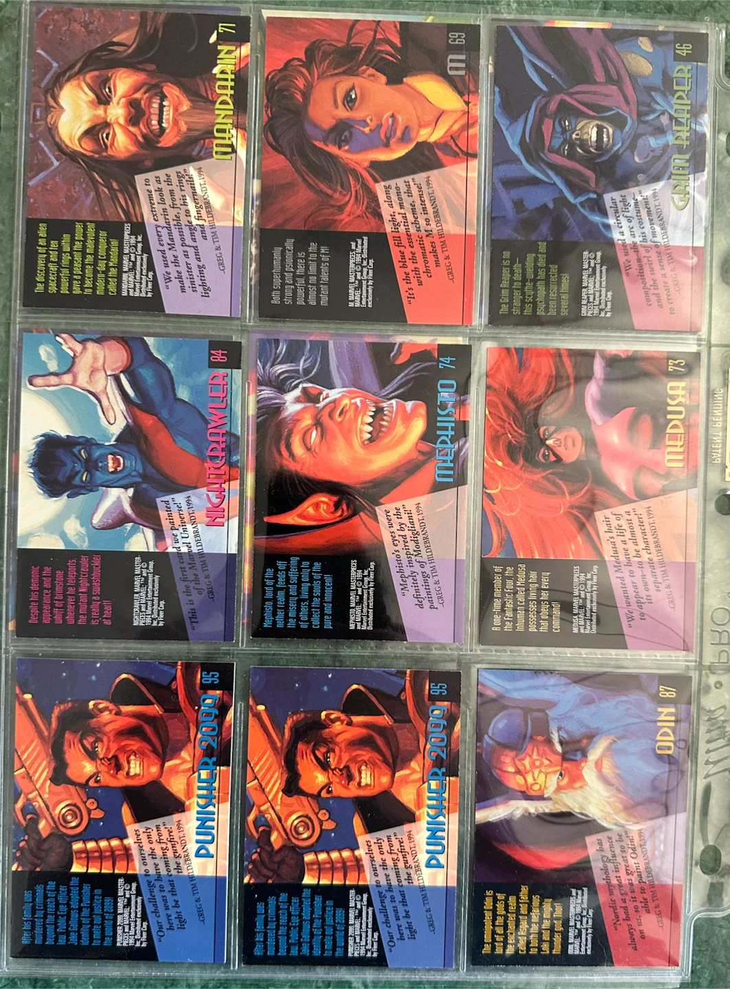 1994 Marvel Masterpieces Gold Foil Signature Series Cards - photo 4