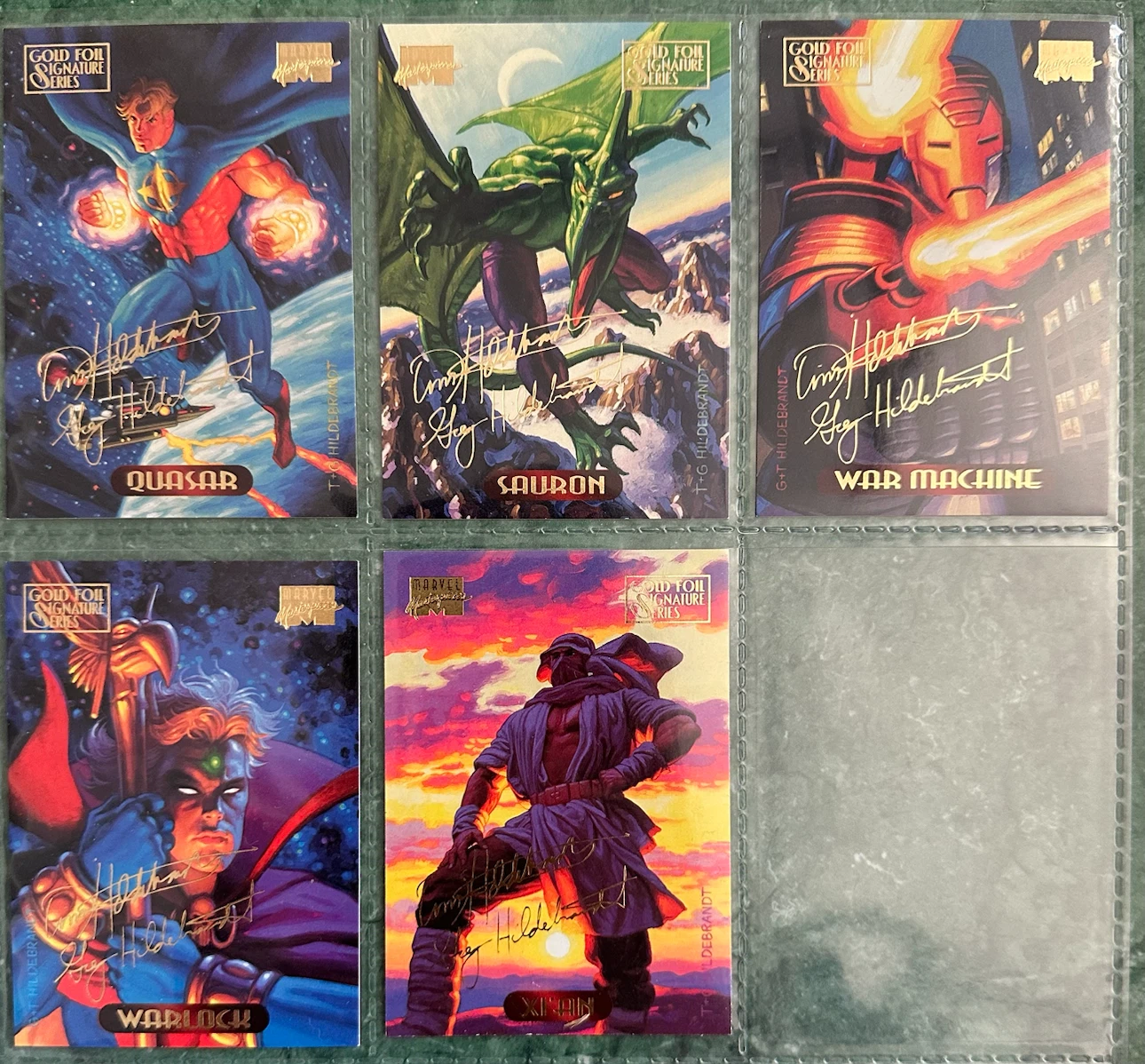 1994 Marvel Masterpieces Gold Foil Signature Series Cards - photo 5