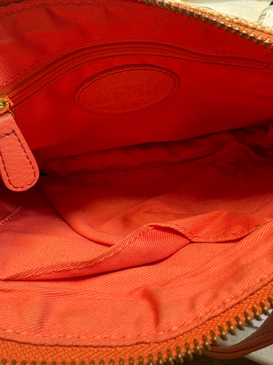 Fossil Canvas and Vegan Leather Colorblock Crossbody Bag - photo 3